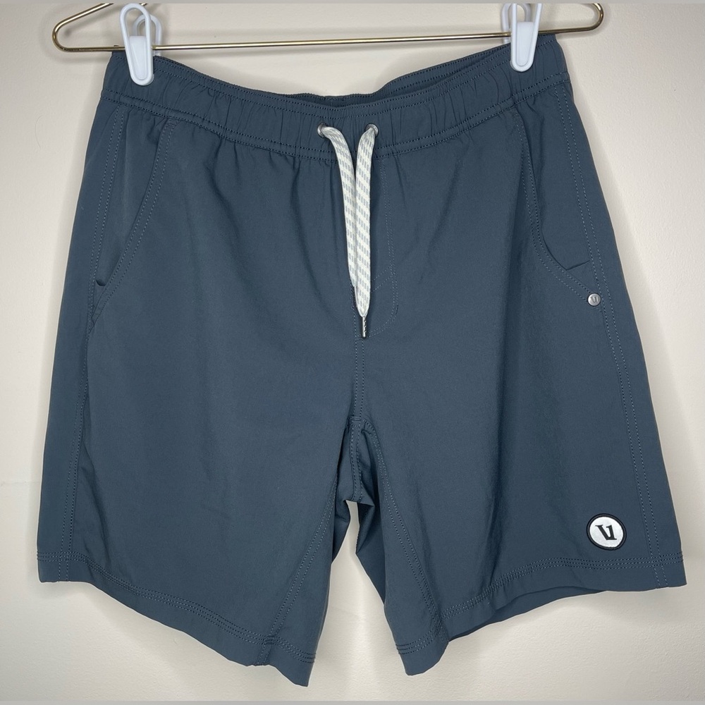 Vuori Slate Gray Drawstring Active Shorts